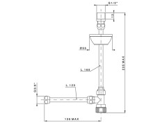 Подводка для бачка NICOLAZZI Комплектующие 5548CR