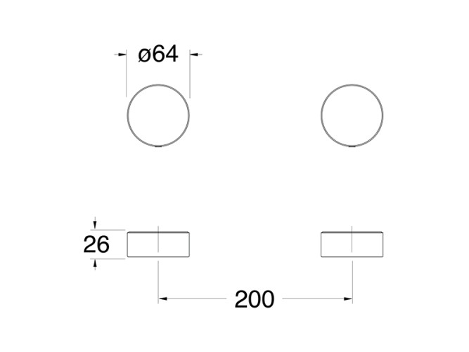 Внешние части смесителя для душа CRISTINA SX SX61828