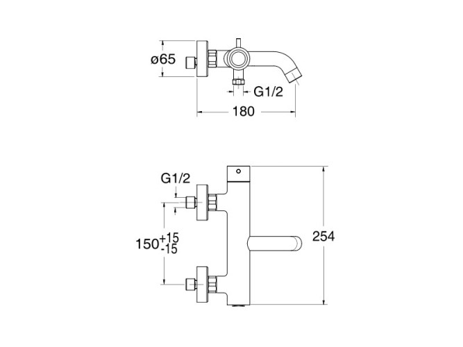 Смеситель для ванны CRISTINA TRICOLORE VERDE TV18734