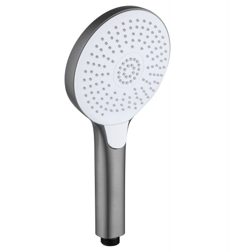 3026-3 Лейка для душа графит/белый 12.5*26.5см (3-функций, кнопка) HANSEN (50/1шт)