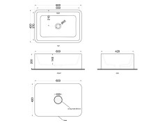 Раковина накладная CIELO SHUI SHLAA6020 MU