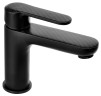 Emmevi Nefer, однорычажный смеситель для раковины с донным клапаном, цвет черный/карбон