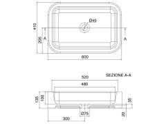 Раковина накладная Scarabeo NEXT 8307