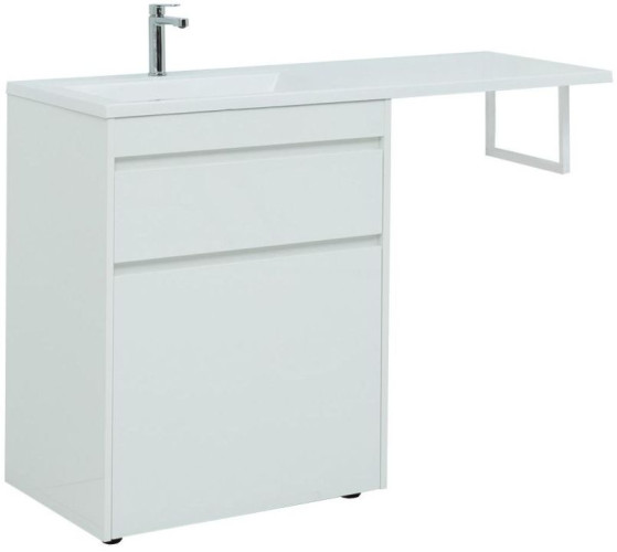 Тумба с раковиной Aquanet Токио 68 белый (напольная, 1 ящик)