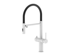 15056-F Смеситель для кухни под фильт., МАГНИТ. (БЕЛЫЙ+ЧЕР.) ViEiR (10/1шт)