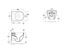 Унитаз подвесной безободковый SIMAS VIGNONI VI 28/F85 bia