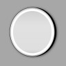 Xpertials Olek Led Redondo, круглое зеркало Led 80 см: датчик подсветки с диммером и датчик антизапотевания, профиль черный матовый