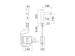 Cмеситель для раковины MAMOLI ELETTRONICI 4091M0000011
