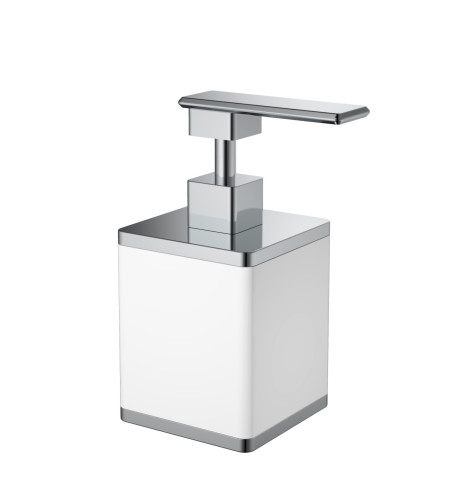 Диспенсер квадратный белый-хром
