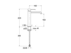 Смеситель для раковины CRISTINA QUADRI QM92751