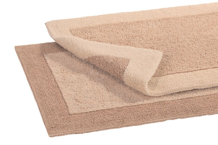 Batex Duo Flor, двухсторонний квадратный коврик из 100% хлопка, размер 55x65 см, цвет белый