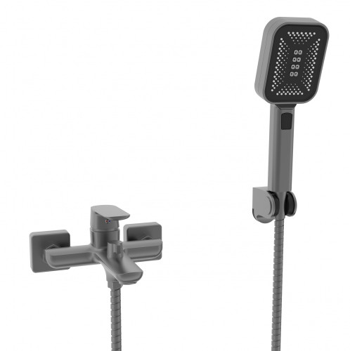 073532-G Смеситель од. для ванны кор. (ГРАФИТ) ViEiR (10/1шт)