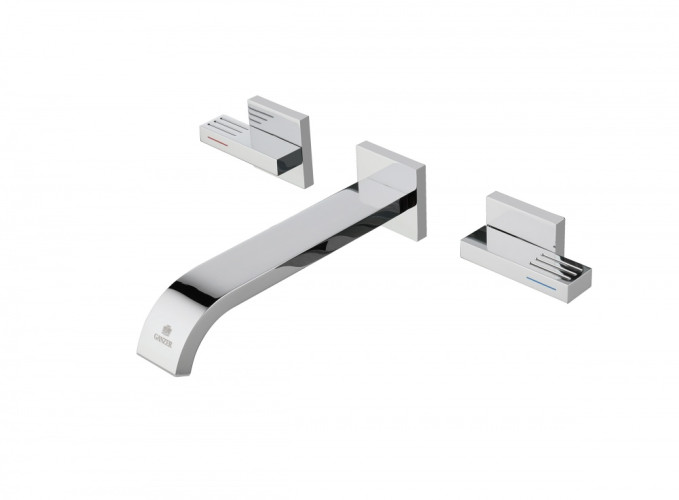 01144 Смеситель встраиваемый для раковины (ХРОМ) GANZER (8/1шт)