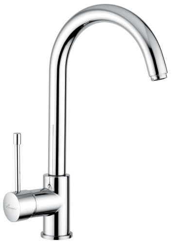 Emmevi Eden, однорычажный кухонный смеситель с поворотным изливом, без донного клапана, цвет хром