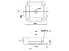 Раковина накладная Scarabeo NEXT 8306