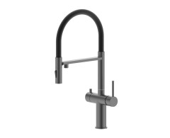 15056-G Смеситель для кухни под фильт., МАГНИТ. (ГРАФИТ+ЧЕР.) ViEiR (10/1шт)