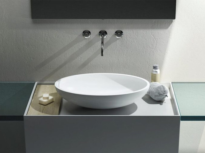 Раковина накладная RELAX DESIGN OVO LX01 opac