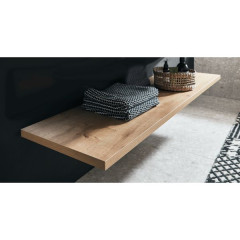 Puris Rounds, столешница отдельновисящая 1220 мм (вкл. крепеж), цвет дуб натуральный