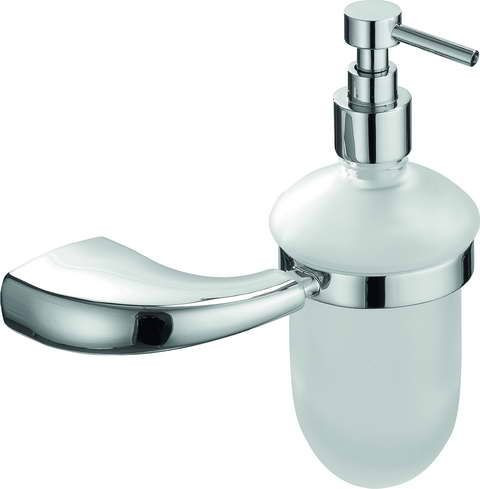 Sanibano Apolo, настенный стеклянный дозатор, цвет хром