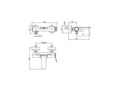 Смеситель для ванны с душевым комплектом FIMA CARLO FRATTINI FLO F3804CR