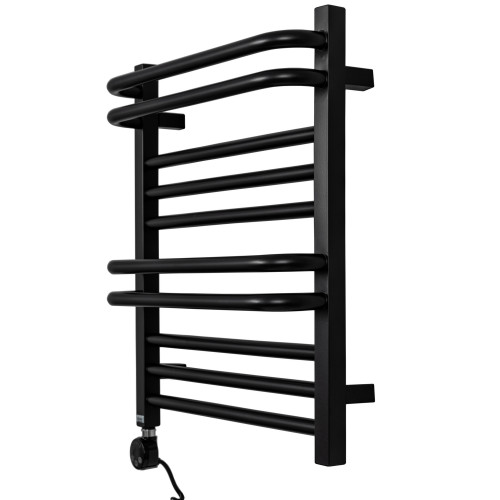 Полотенцесушитель GROIS Mayra GR-009 500х600 П10 (2+3+2+3) RAL9005 черный матовый