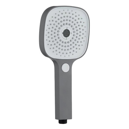 4011-3 Лейка для душа графит 12*26см (4-функций, кнопка) HANSEN (50/1шт)