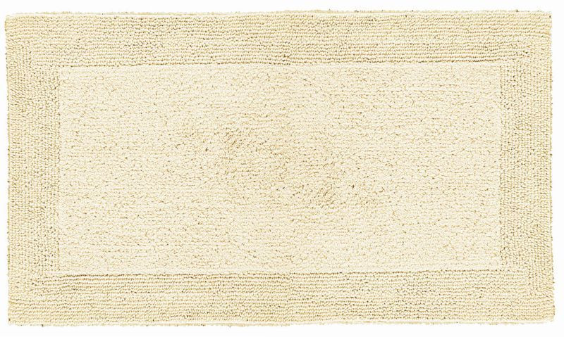 Batex Duo Flor, двухсторонний квадратный коврик из 100% хлопка, размер 55x65 см, цвет натуральный