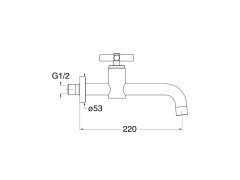 Кран холодной воды CRISTINA EXCLUSIVE EV65251