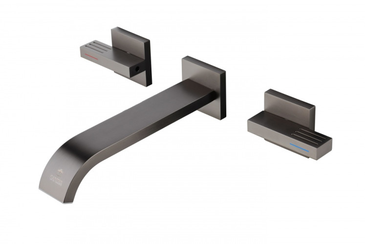 01144-Q Смеситель встраиваемый для раковины (ГРАФИТ) GANZER (8/1шт)