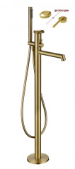 19181-S Смеситель напольный для ванны (Мат. Золото) GANZER (5/1шт)