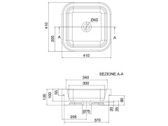 Раковина встраиваемая Scarabeo NEXT 8047/A
