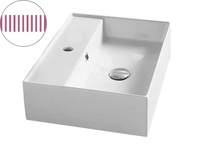 Раковина накладная Scarabeo TEOREMA 2.0 5112/RER