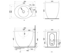 Биде CIELO LE GIARE LGBIREV