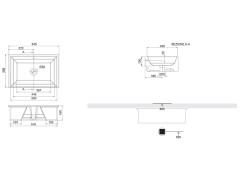 Раковина на тумбу Scarabeo GAIA-TECH-MIKY 8037