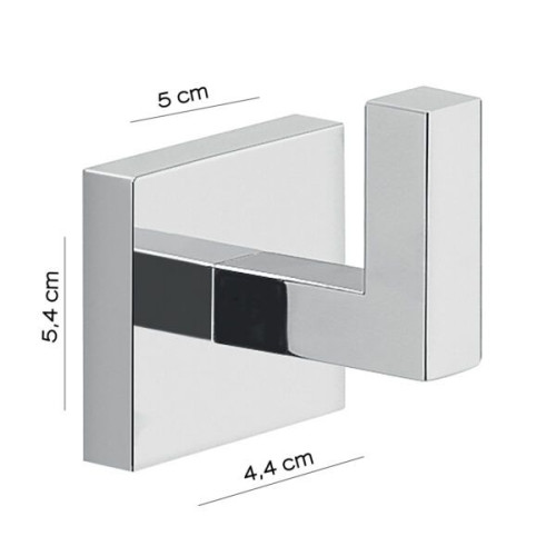 Gedy Elba, крючок одинарный, цвет хром