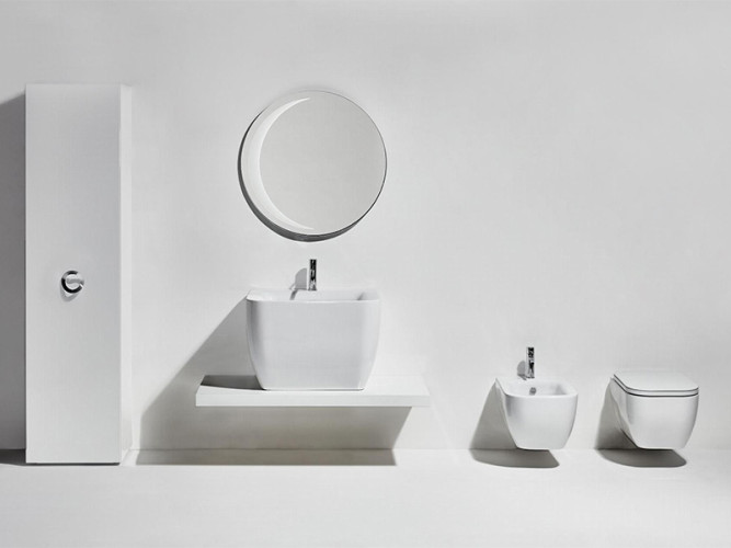 Унитаз подвесной безободковый SIMAS HENGES HE 18/F85 bia