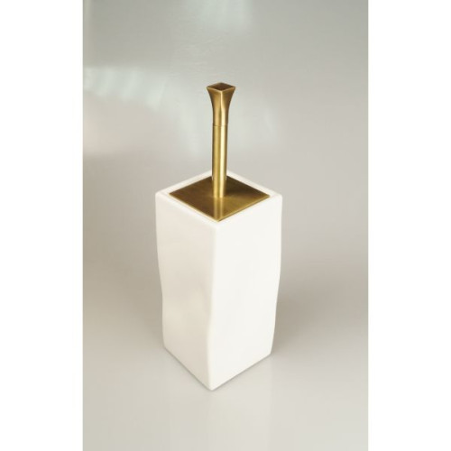 Stil Haus Prisma, напольный керамический ёрш, цвет бронза - белая керамика