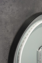 Xpertials Olek Led Redondo, круглое зеркало Led 80 см: датчик подсветки с диммером, профиль хром