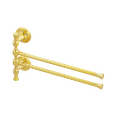 Полотенцедержатель двойной поворотный L32 x h19 cm, золото Migliore Fortuna