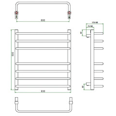 Полотенцесушитель ГРОТА ECOFORTE 63/60