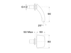 Излив CRISTINA Cascata &amp; Body Jets BD31151