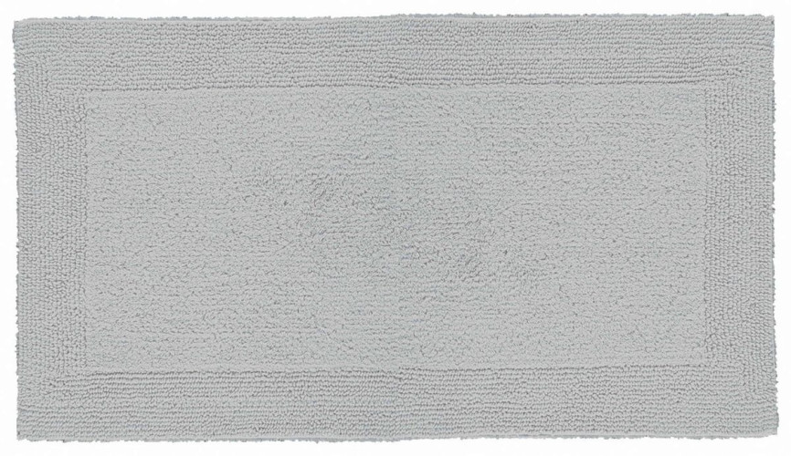 Batex Duo Flor, двухсторонний квадратный коврик из 100% хлопка, размер 55x65 см, цвет серебристый