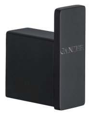 88151-C Одинарный настенный крючок (ЧЕРНЫЙ) GANZER  (20/1шт)