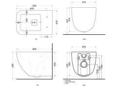 Унитаз подвесной CIELO SHUI COMFORT SHCOVSK AN
