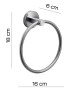 Gedy Project, полотенцедержатель-кольцо, цвет зачищенный хром