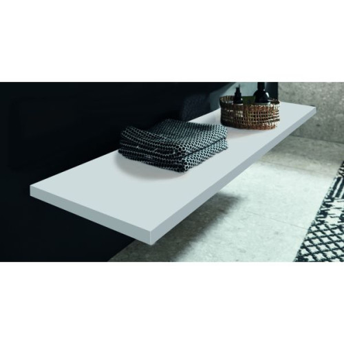 Puris Rounds, столешница отдельновисящая 920 мм (вкл. крепеж), цвет белый высокоглянцевый