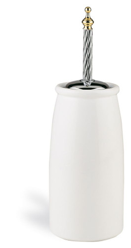 Stil Haus Giunone, напольный керамический ёрш, цвет хром