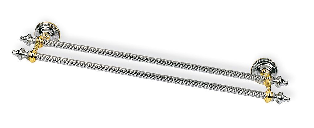 Stil Haus Giunone, полотенцедержатель двойной, цвет хром - белый