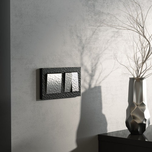 Выключатель одноклавишный проходной (серебряный) W1212006