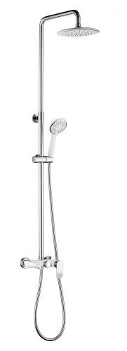 22062-F Душевой релинг (белый,хром) GANZER  (4/1шт)